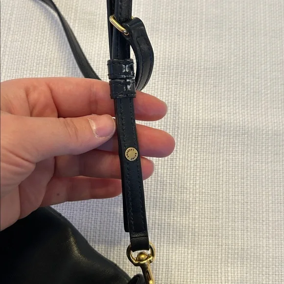 Yves Saint Laurent Black and Gold Crossbody Bag - Picture 8 of 10